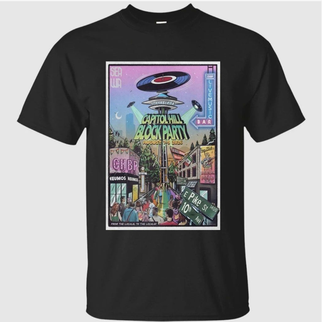 Capitol Hill Block Party Seattle WA 8-9-2026 Poster Shirt