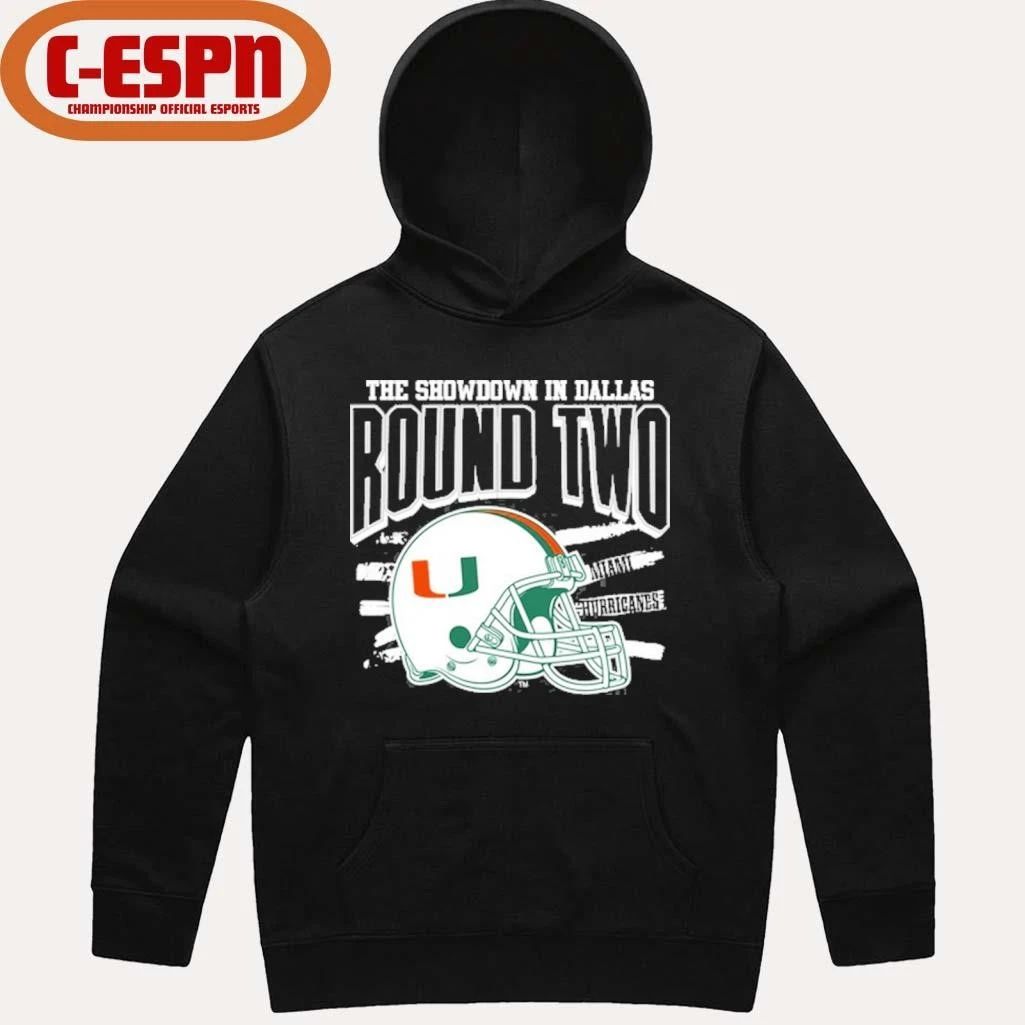 Showdown in Dallas Round Two Miami Hurricanes CFP shirt