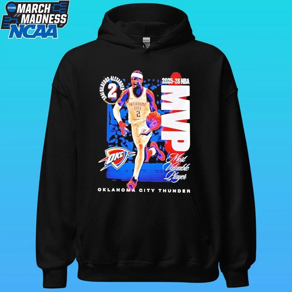 Shai Gilgeous Alexander Oklahoma City Thunder 2025 26 Nba Most Valuable Player Mvp Shirt