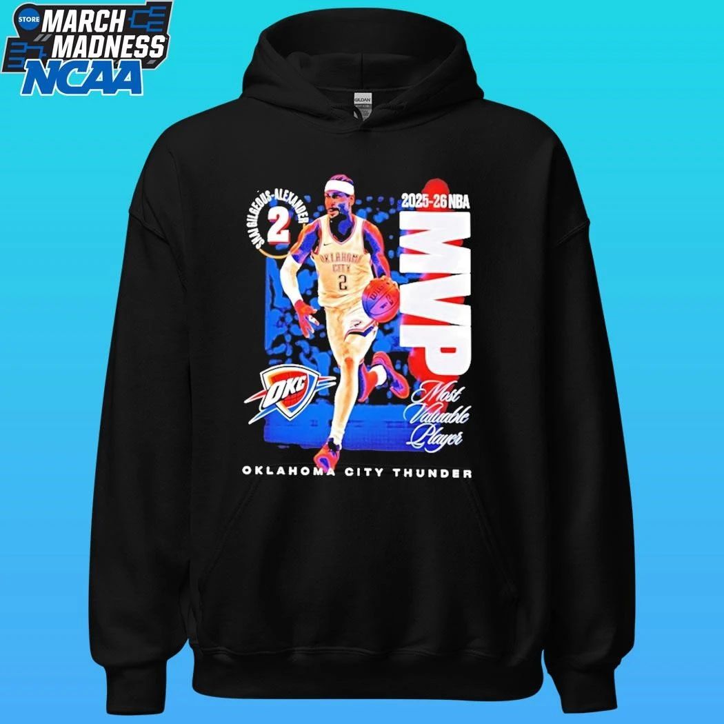 Shai Gilgeous Alexander Oklahoma City Thunder 2025 26 Nba Most Valuable Player Mvp Shirt