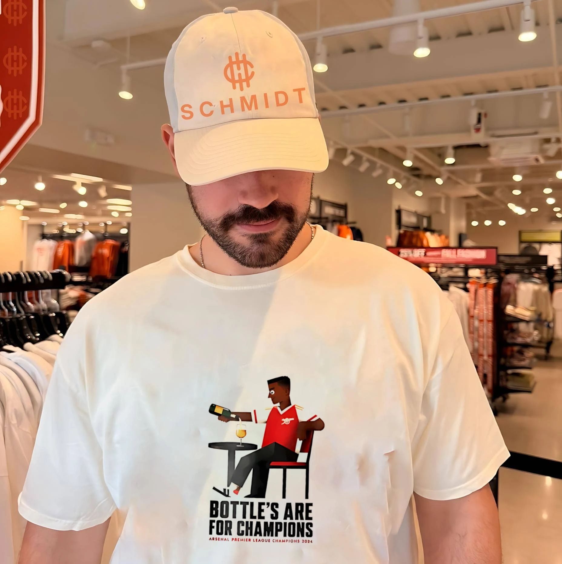 Arsema bottle’s are for champions Arsenal Premier League Champions 2024 black man shirt