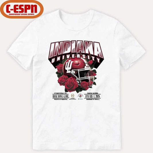 Indiana University football 2026 Rose Bowl Game Helmet Shirt