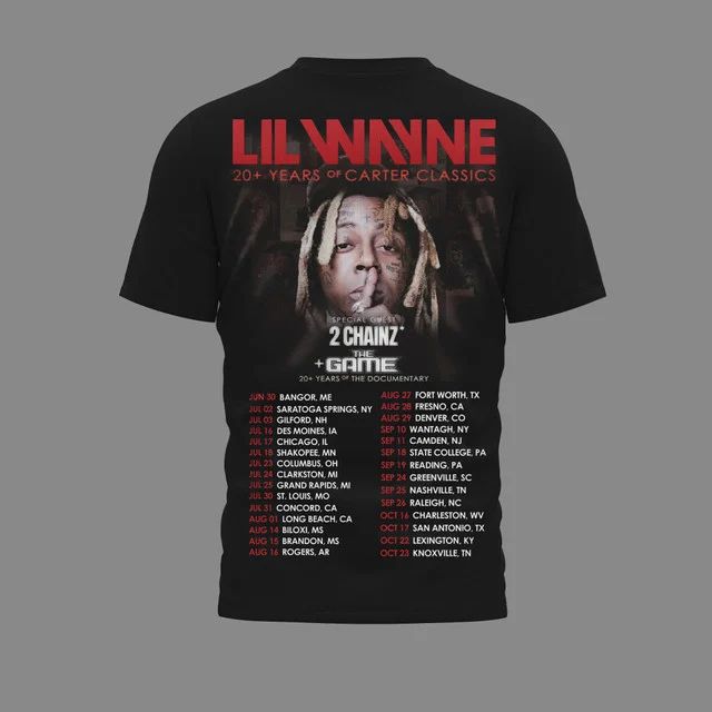 Lil Wayne 20+ Years of Carter Classics Tour T-Shirt