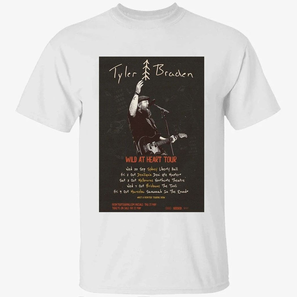 Tyler Braden Tour 2026 Australia Poster Shirt
