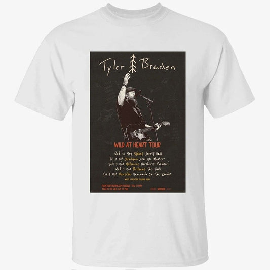 Tyler Braden Tour 2026 Australia Poster Shirt
