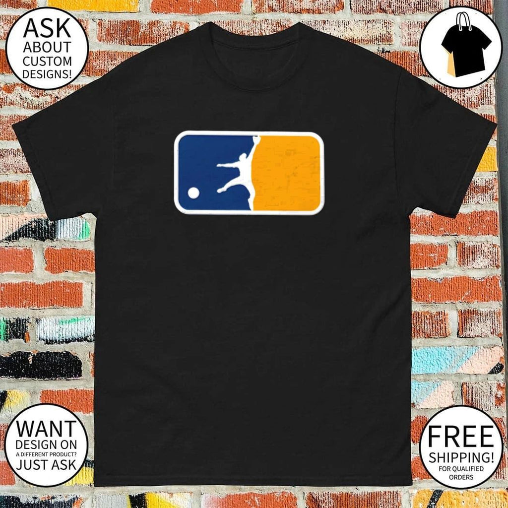 Milwaukee Brewers Luis Lara Leaping Catch Silhouette Baseball shirt