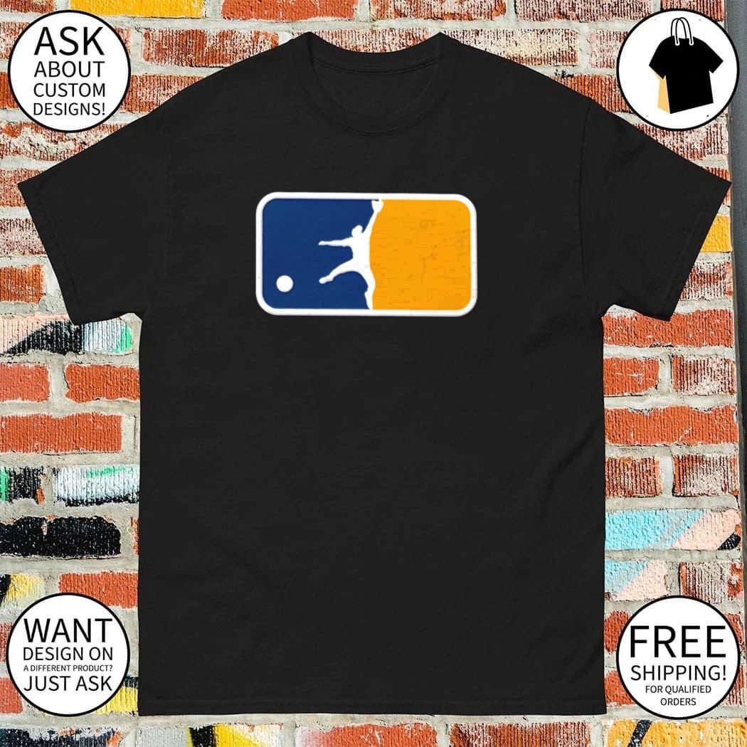 Milwaukee Brewers Luis Lara Leaping Catch Silhouette Baseball shirt