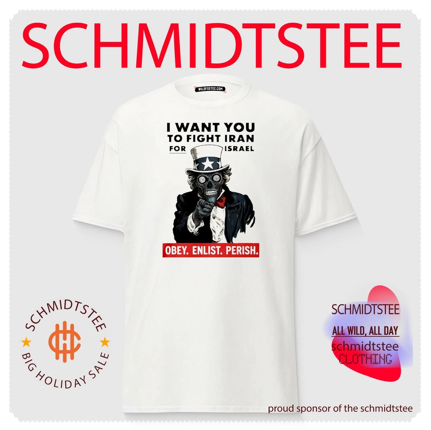I Want You To Fight Iran For Israel Uncle Sam Skull 2026 shirt