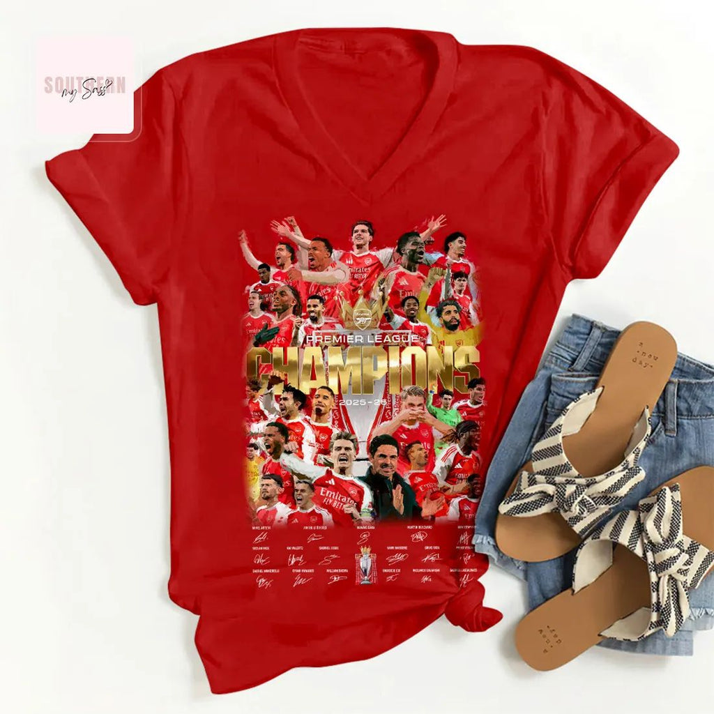 Arsenal Premier League Champions 2025-2026 Season Commemorative Unisex T-Shirt