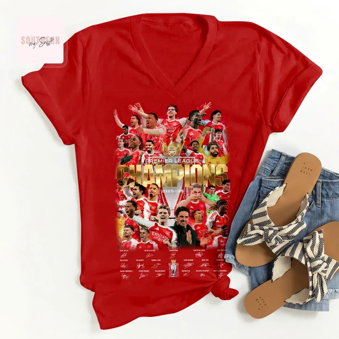 Arsenal Premier League Champions 2025-2026 Season Commemorative Unisex T-Shirt