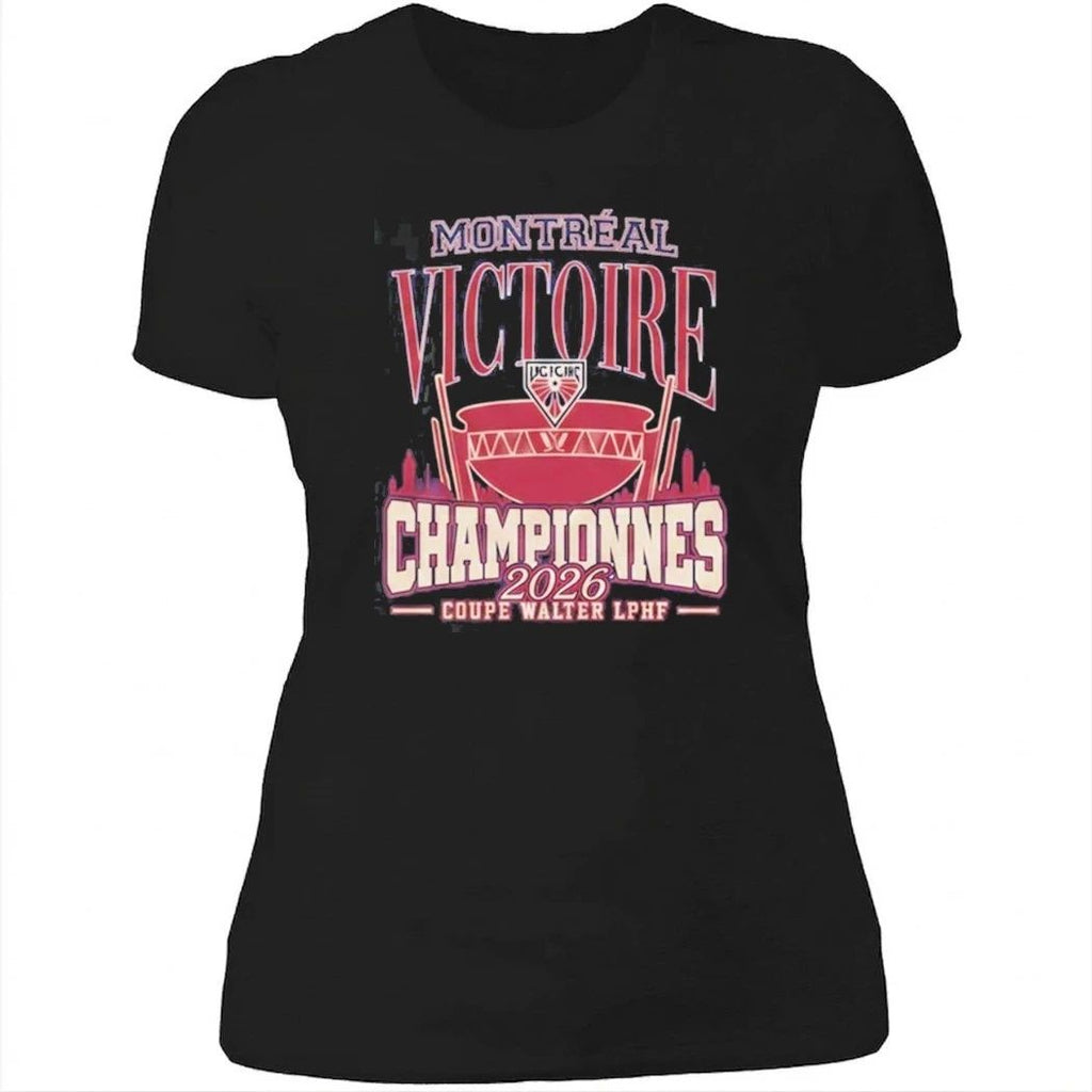 Adult Montreal Victoire Royalty Champions Locker Room 2026 T-Shirt
