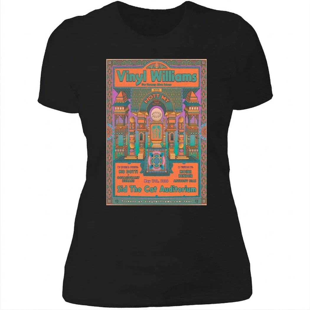Vinyl Williams South Pasadena CA Sid The Cat Auditorium Show May 17 2026 Poster Shirt