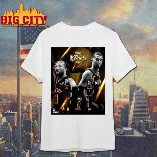 Knicks vs Spurs NBA Finals Championship Matchup Poster Shirt
