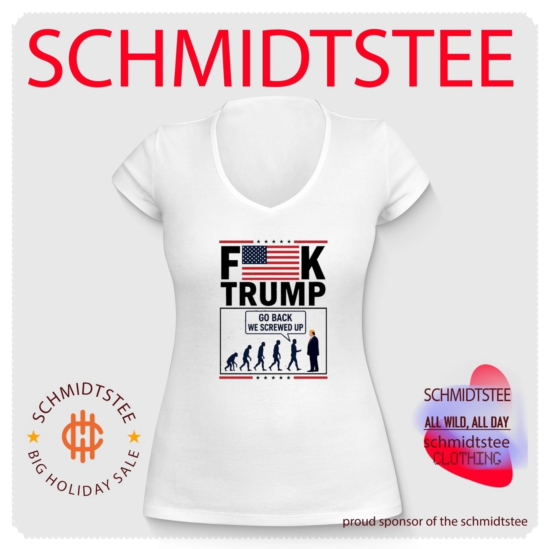 Stephen Colbert FK Trump Go Back We Screwed Up Shirt