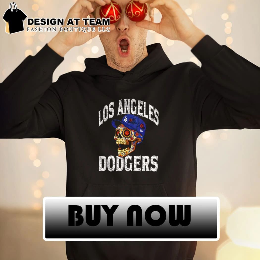 Los Angeles Dodgers Sugar Skull Floral Cap shirt