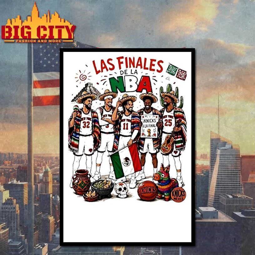 New York Knicks Las Finales De La Nba Jalen Brunson Julius Randle Donte Divincenzo Shirt