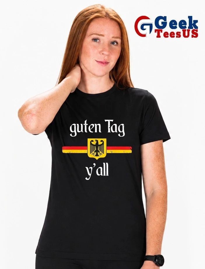 Oktoberfest German Flag Eagle Prost Guten Tag Y’all shirt