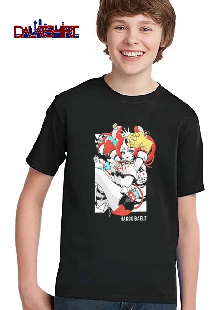 Hololive Hakos Baelz anime girl red hair dice shirt