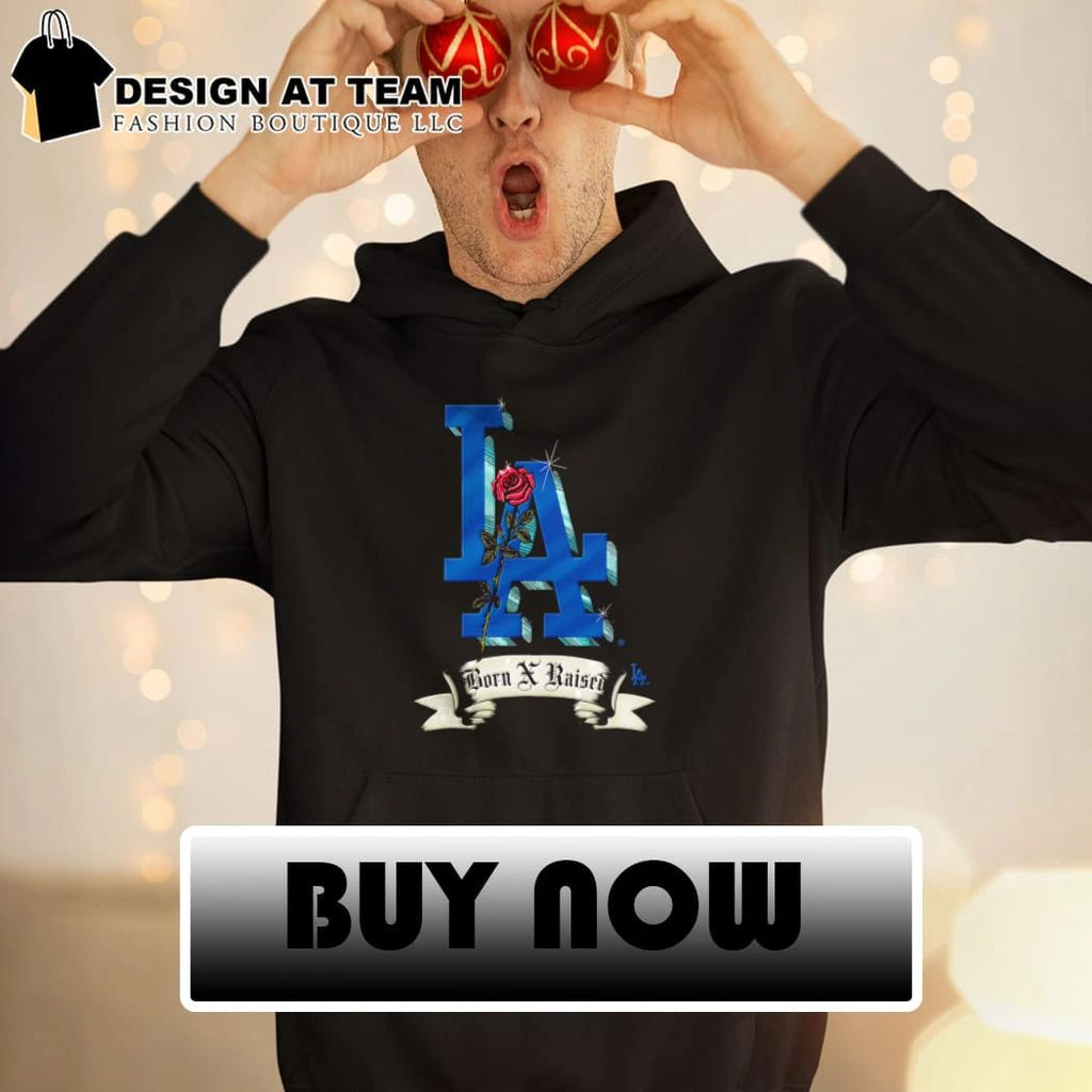 Los Angeles Dodgers Born X Raised Rose Logo shirt