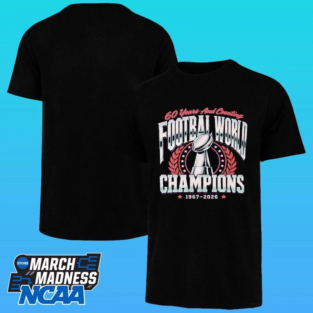 60 Years And Counting Football World Champions 1967-2026 Shirt