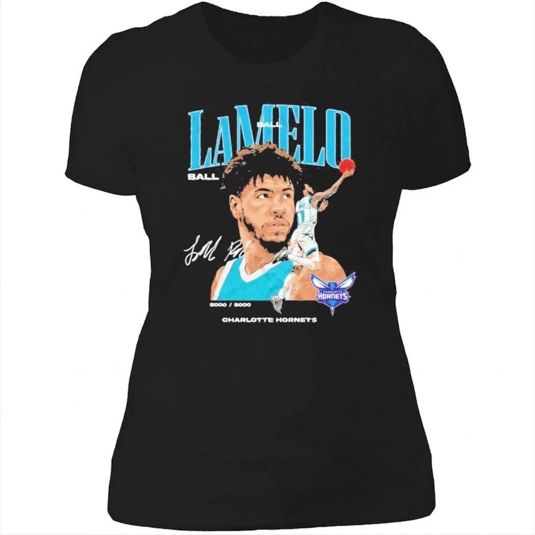 LaMelo Ball Charlotte Hornets Signature Vintage Basketball Shirt