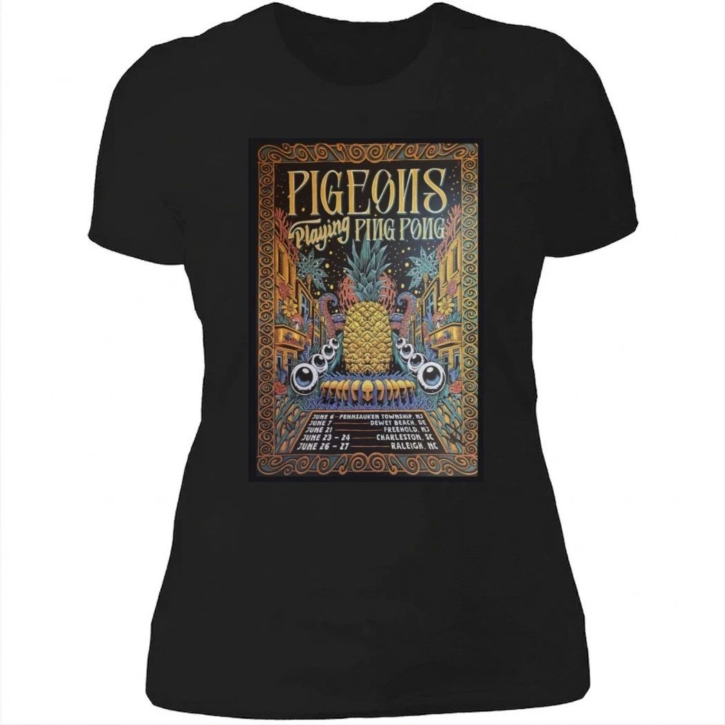 Pigeons Playing Ping Pong June 7 2026 Poster Dewey Beach Shirt