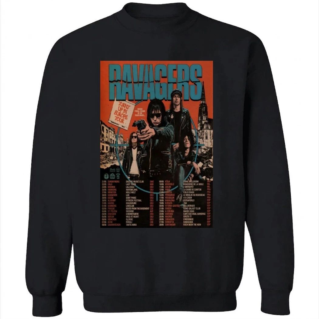 RAVAGERS Turnt Up In Europe Tour 2026 Poster Shirt