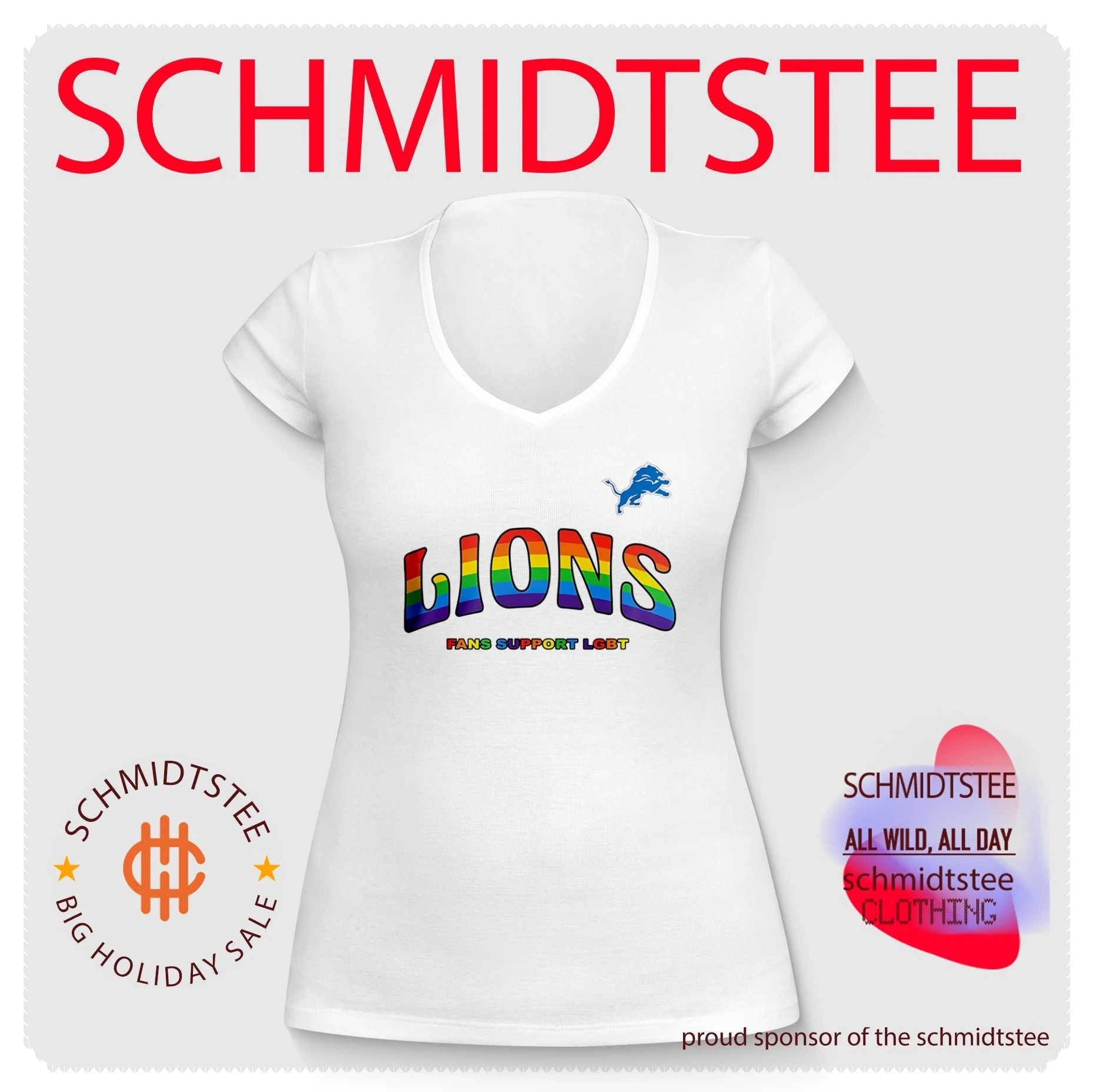 Detroit Lions Fans Support LGBT Pride Month shirt