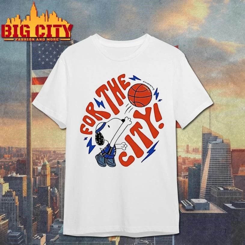 Snoopy Oklahoma City Thunder Nba For The City White Shirt