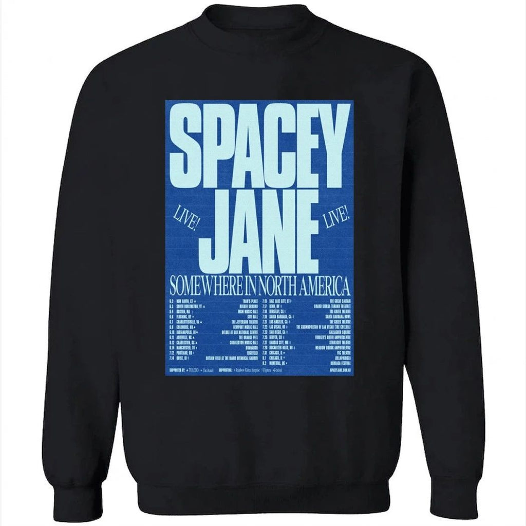 Spacey Jane Somewhere In North AMerica Tour 2026 Poster Shirt