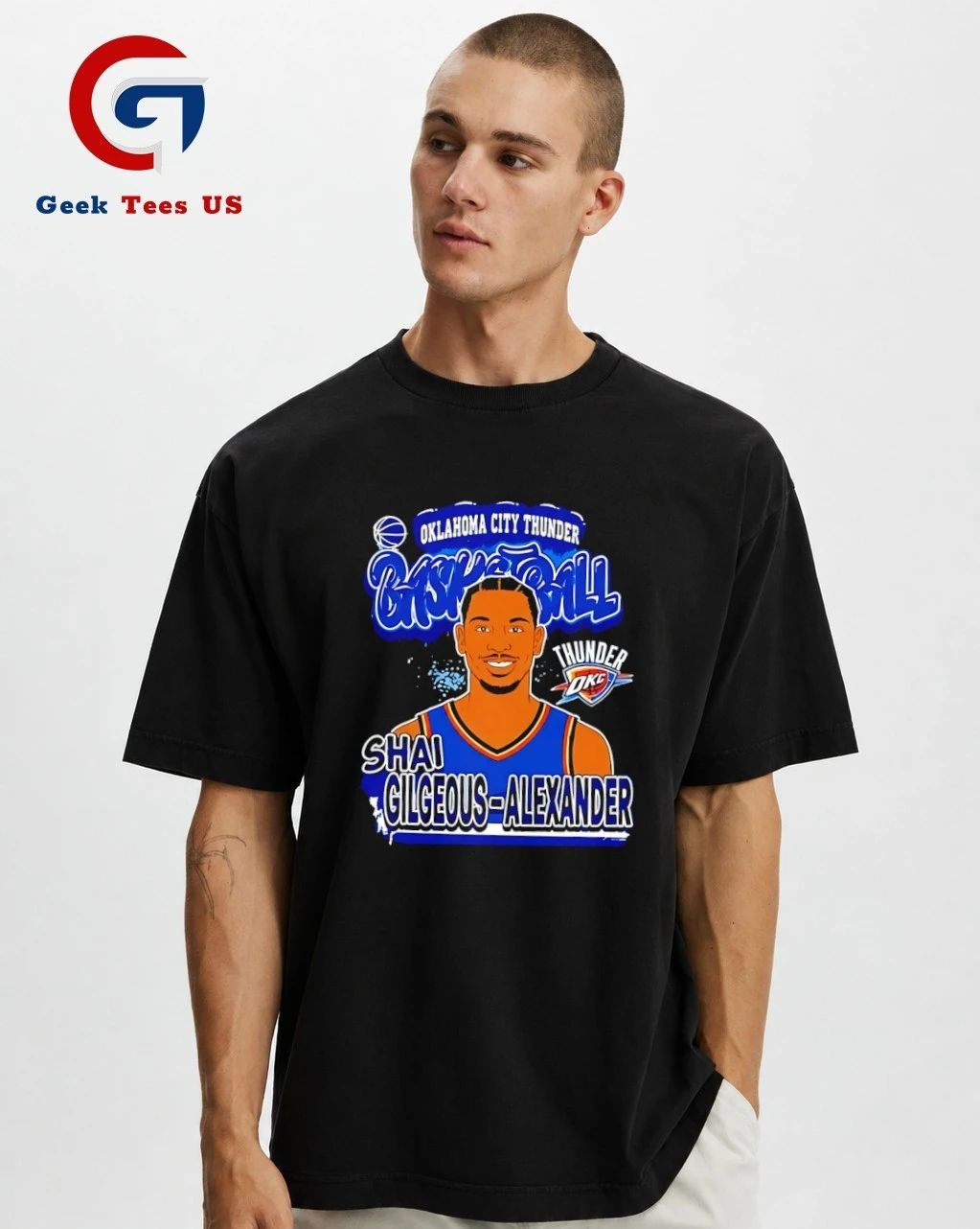 Shai Gilgeous Alexander Oklahoma City Thunder Basketball 2026 NBA graphic shirt