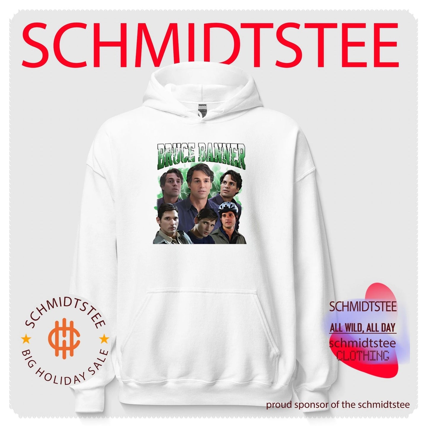 Bruce Banner picture collage shirt