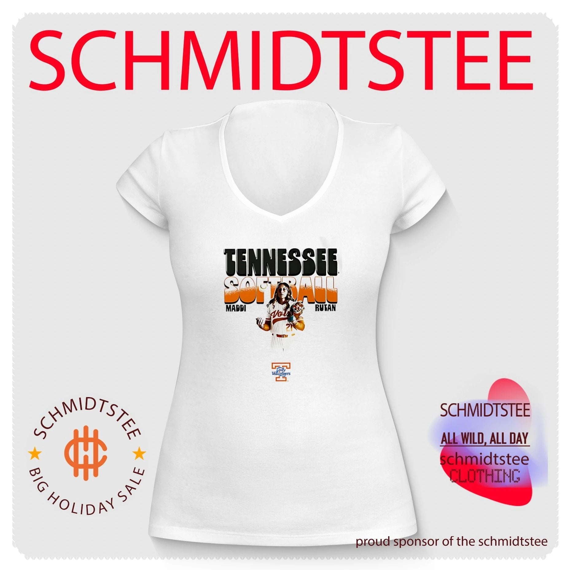 Tennessee softbal Maddi Rutan illustration shirt