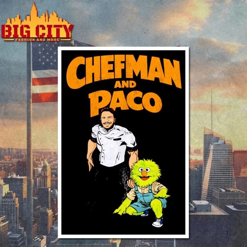 Chefman And Paco Cartoon Mascot Graphic Shirt