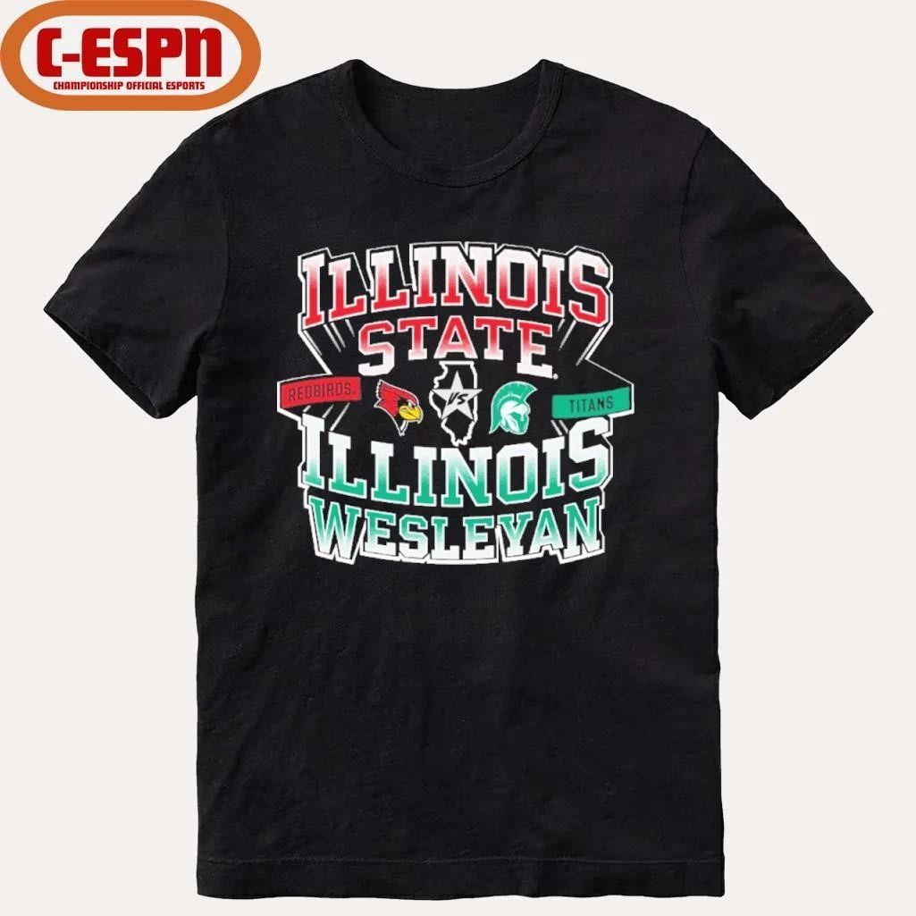 Illinois Wesleyan Redbirds vs Illinois Wesleyan Titans Basketball Shirt