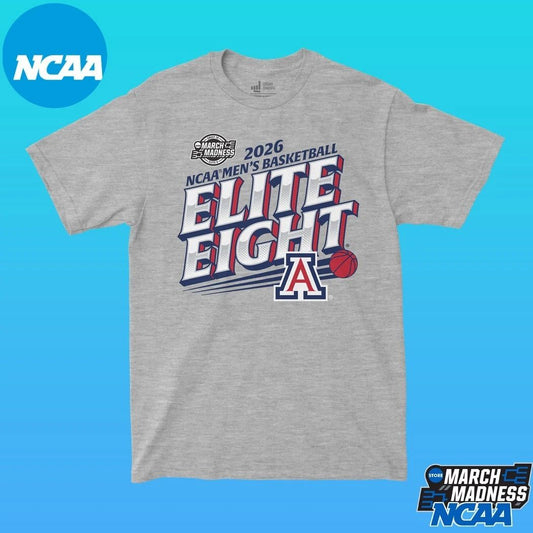 Arizona Wildcats 2026 NCAA Men’s Basketball Tournament March Madness Elite Eight T-Shirts