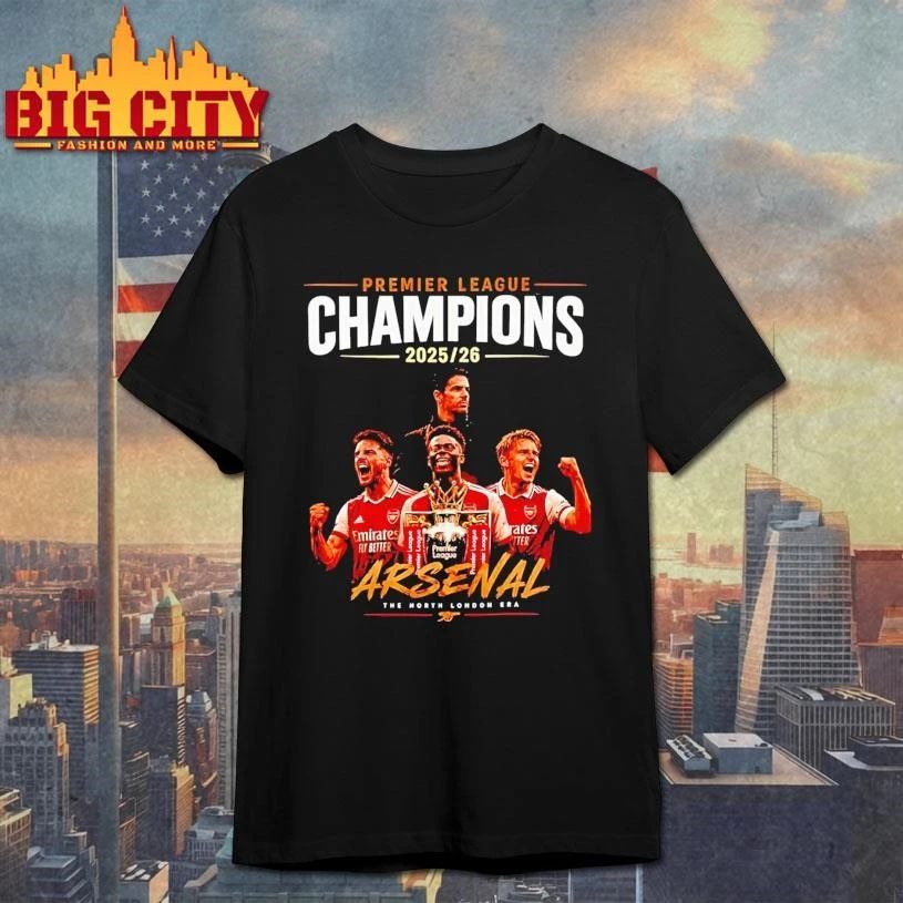 Arsenal Fc Premier League Champions 2025 26 The North London Era Shirt