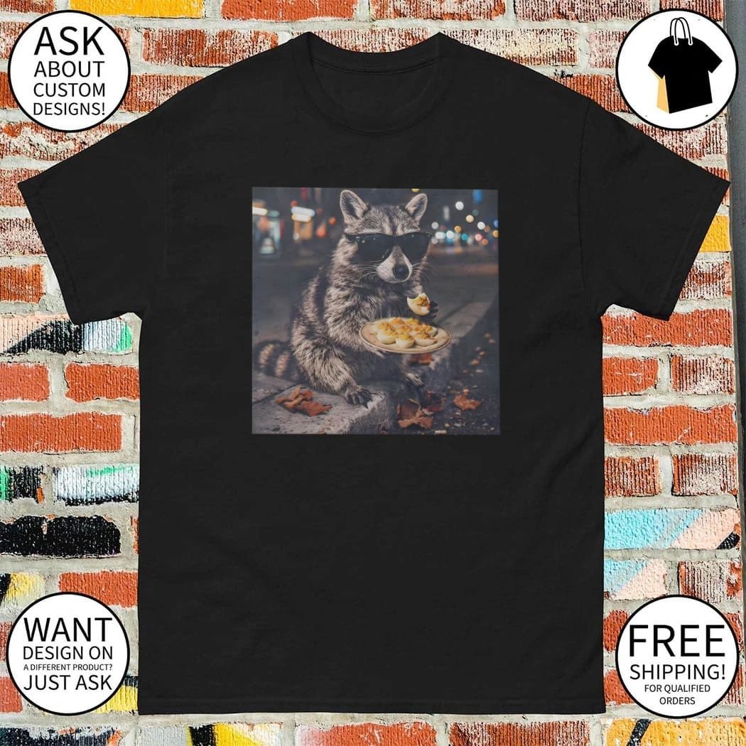 Deviled Eggs Raccoon Thanksgiving Food Lover shirt