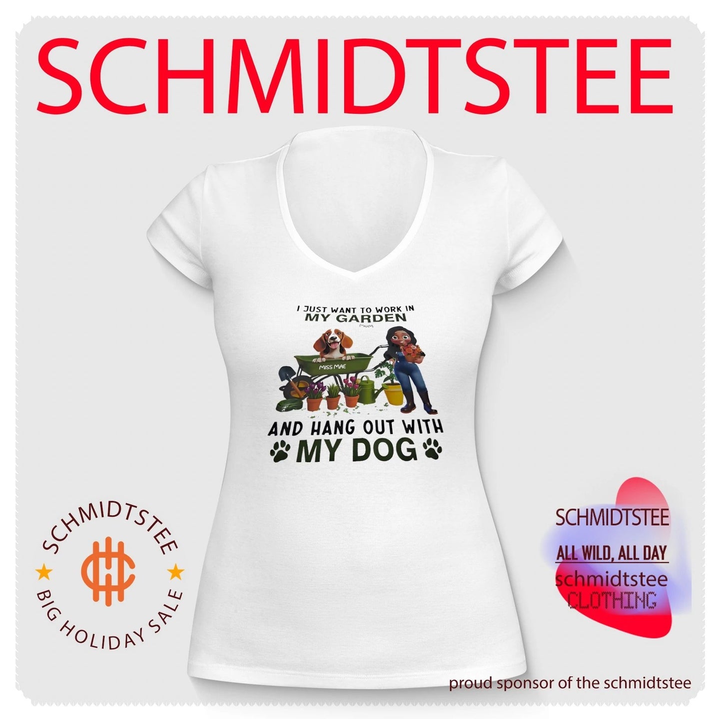 I just want to work in my garden and hang out with my dog shirt