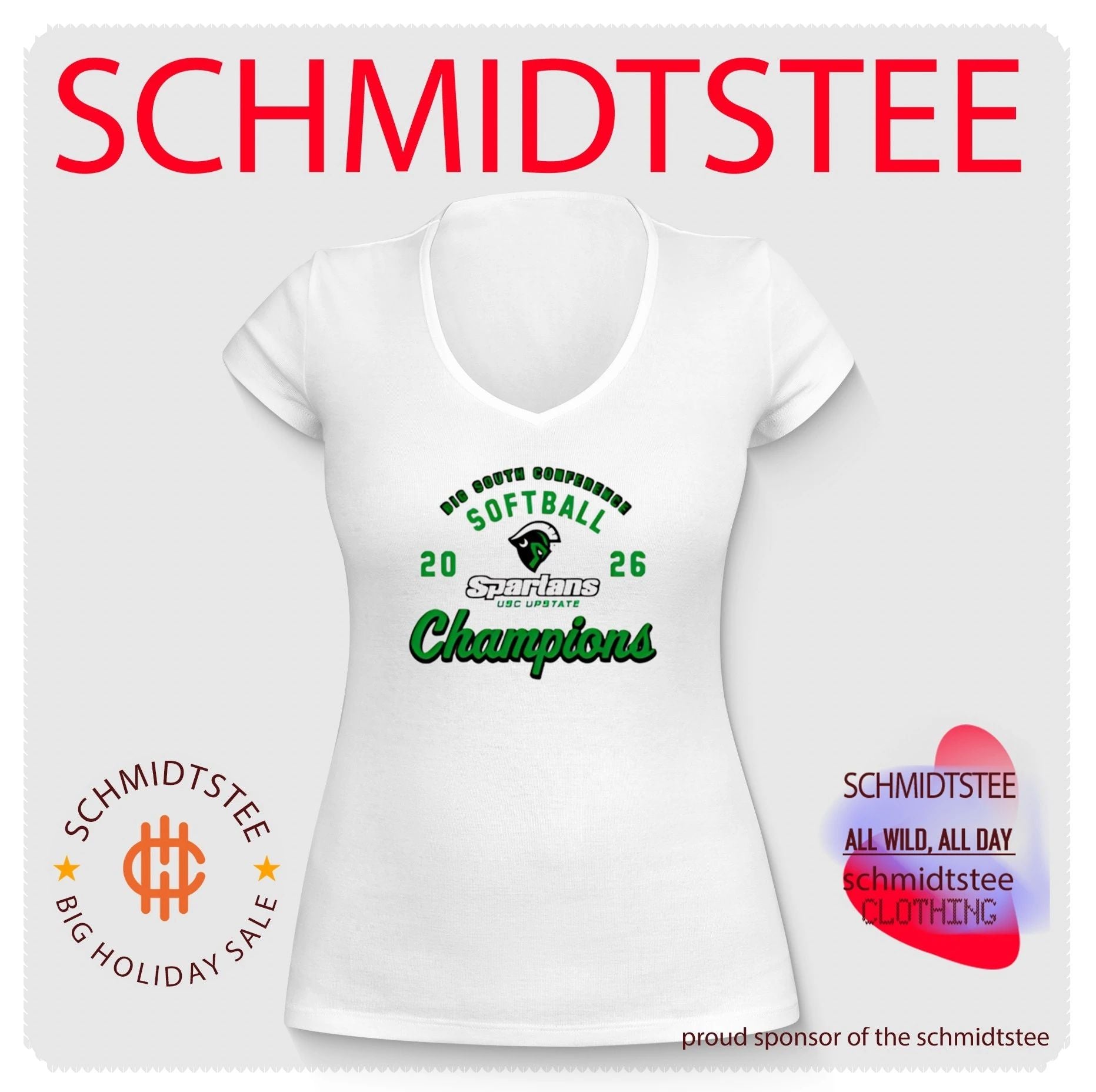 USC Upstate Spartans 2026 Big South Conference Champions shirt