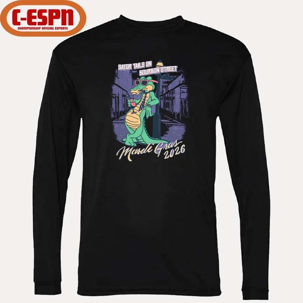 Mardi Gras 2026 Gator Tails shirt