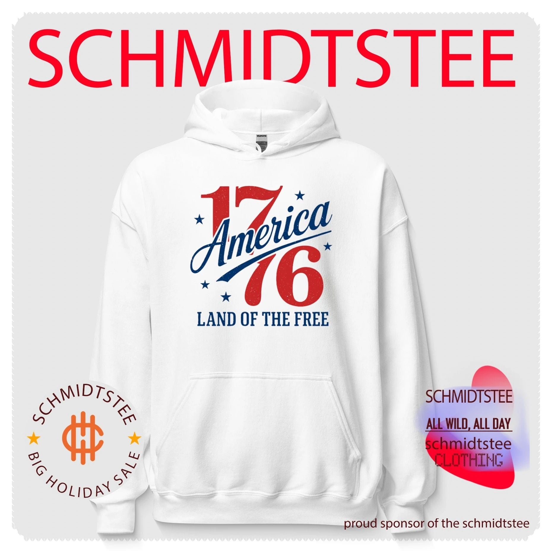 1776 America Land of the Free 4th of July shirt