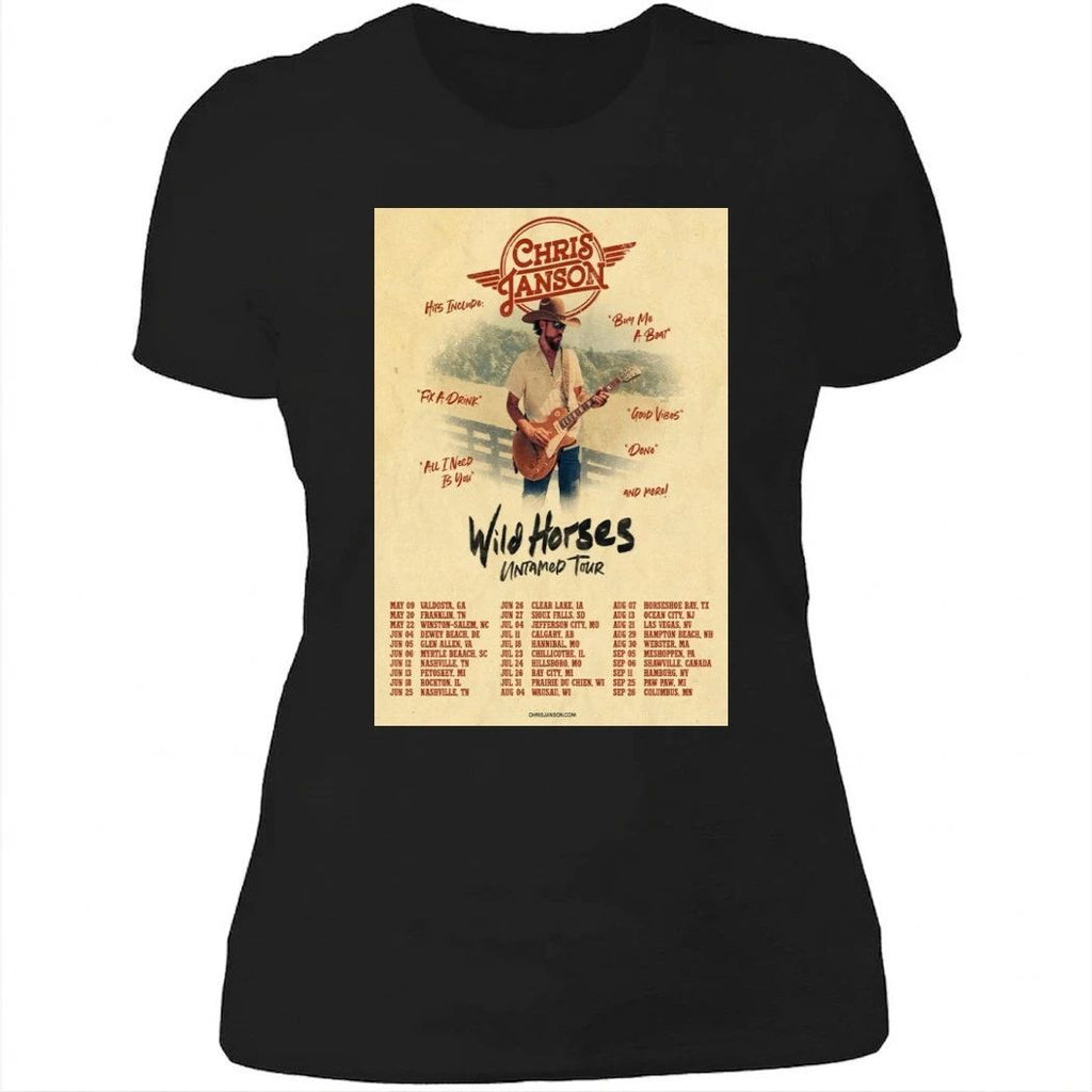 Chris Janson Tour Wild Horses Untamed Poster 2026 Shirt