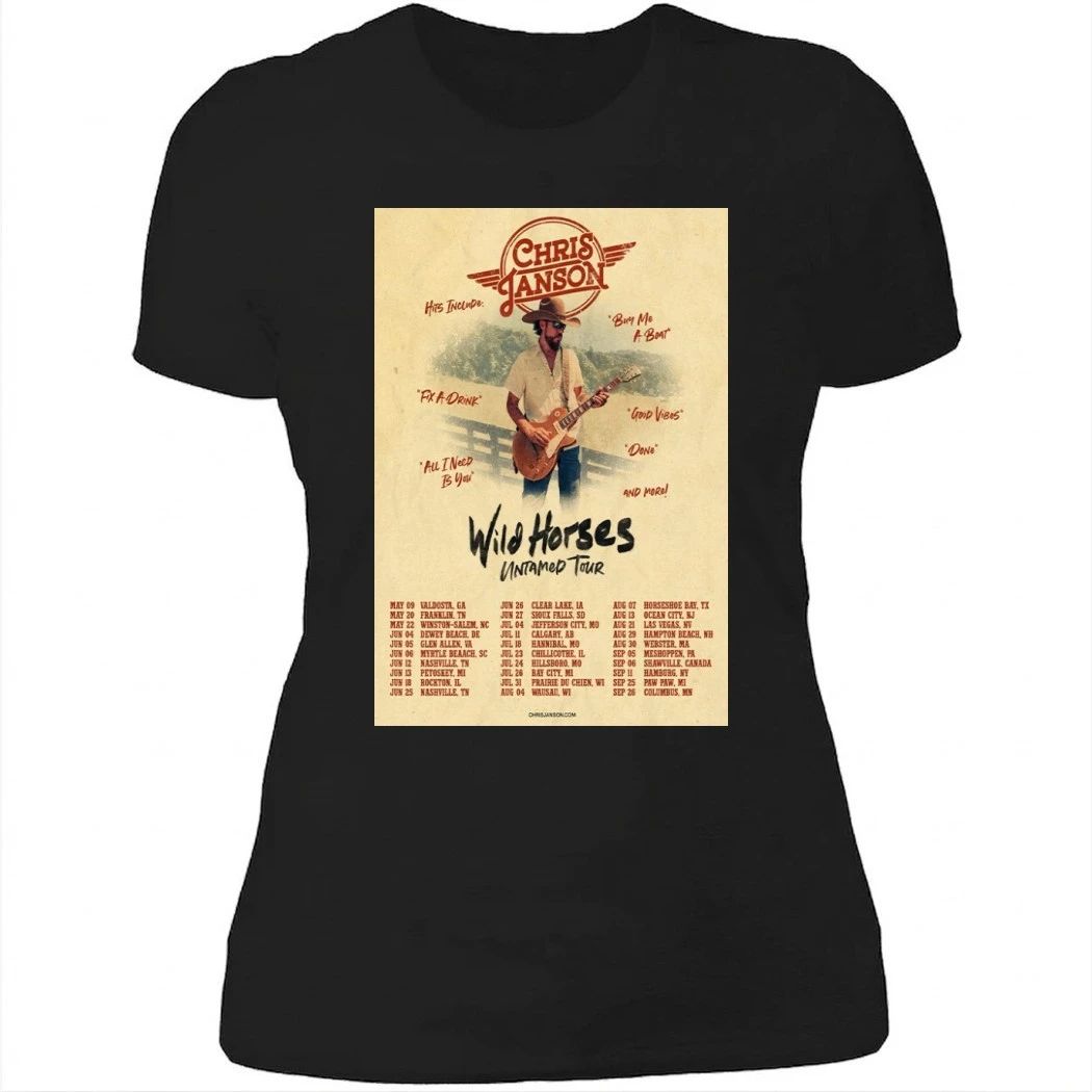 Chris Janson Tour Wild Horses Untamed Poster 2026 Shirt
