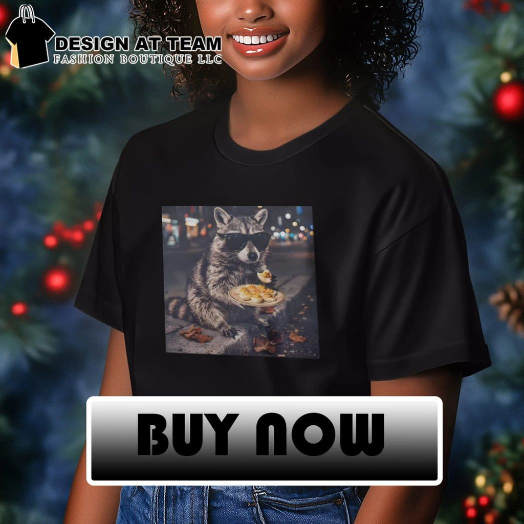 Deviled Eggs Raccoon Thanksgiving Food Lover shirt
