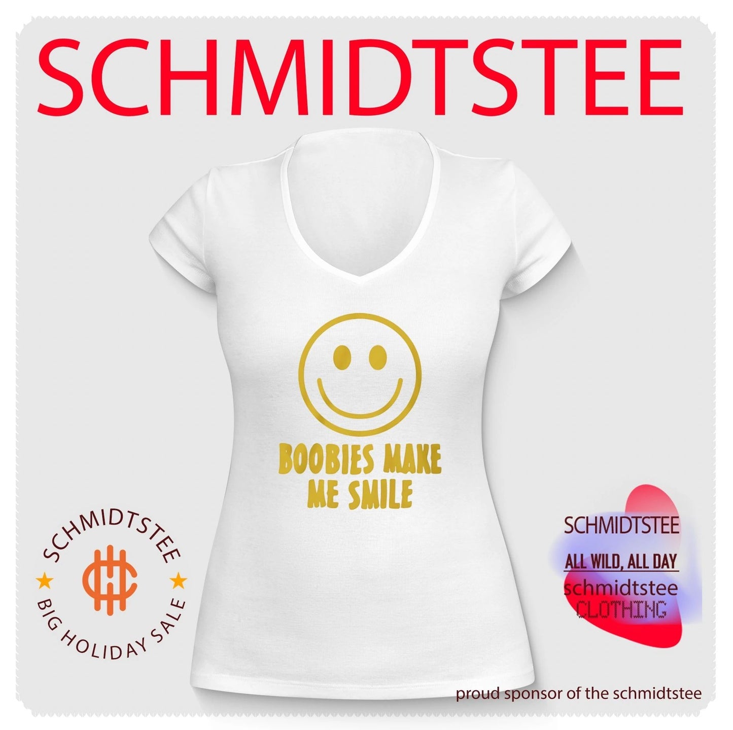 Boobies make me smile shirt