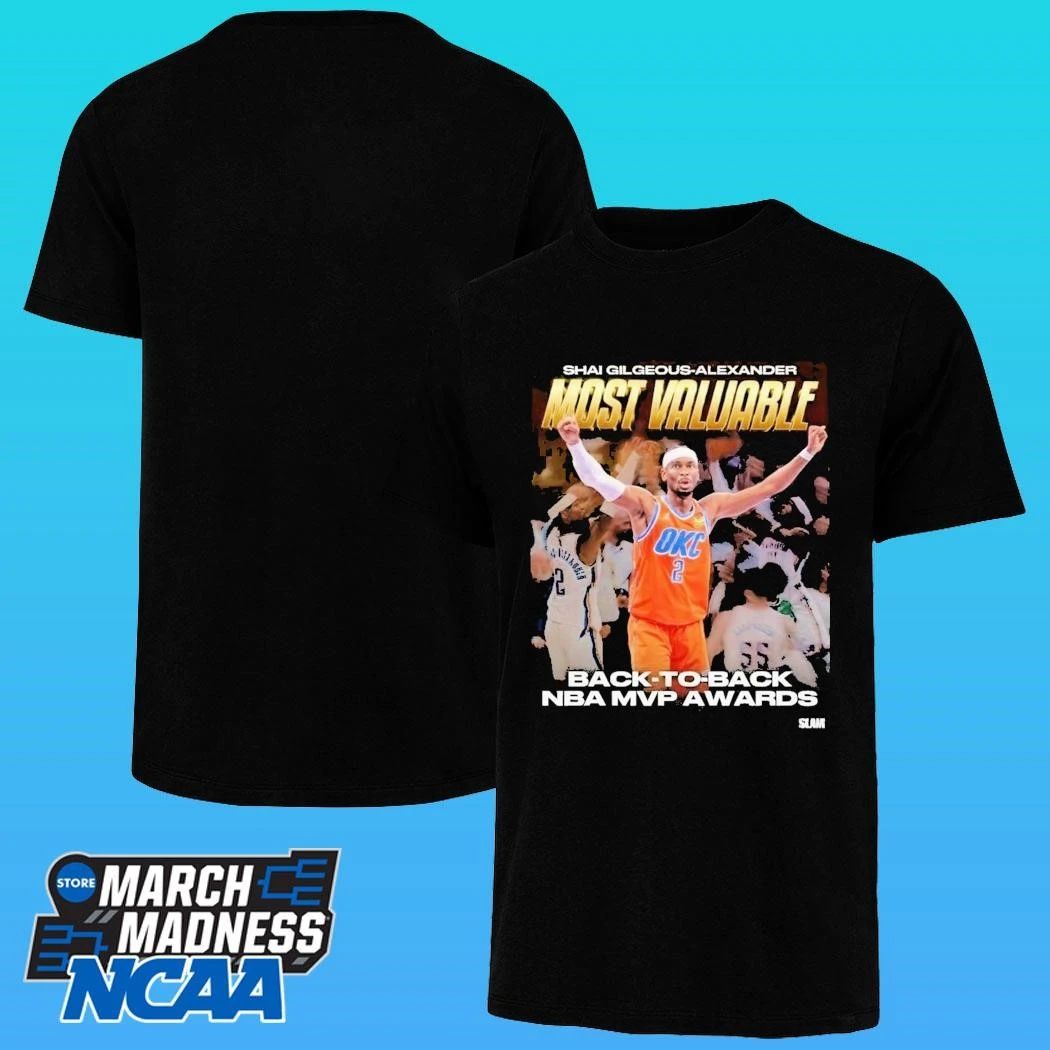 Shai Gilgeous Alexander Most Valuable Back To Back Nba Mvp Awards Shirt