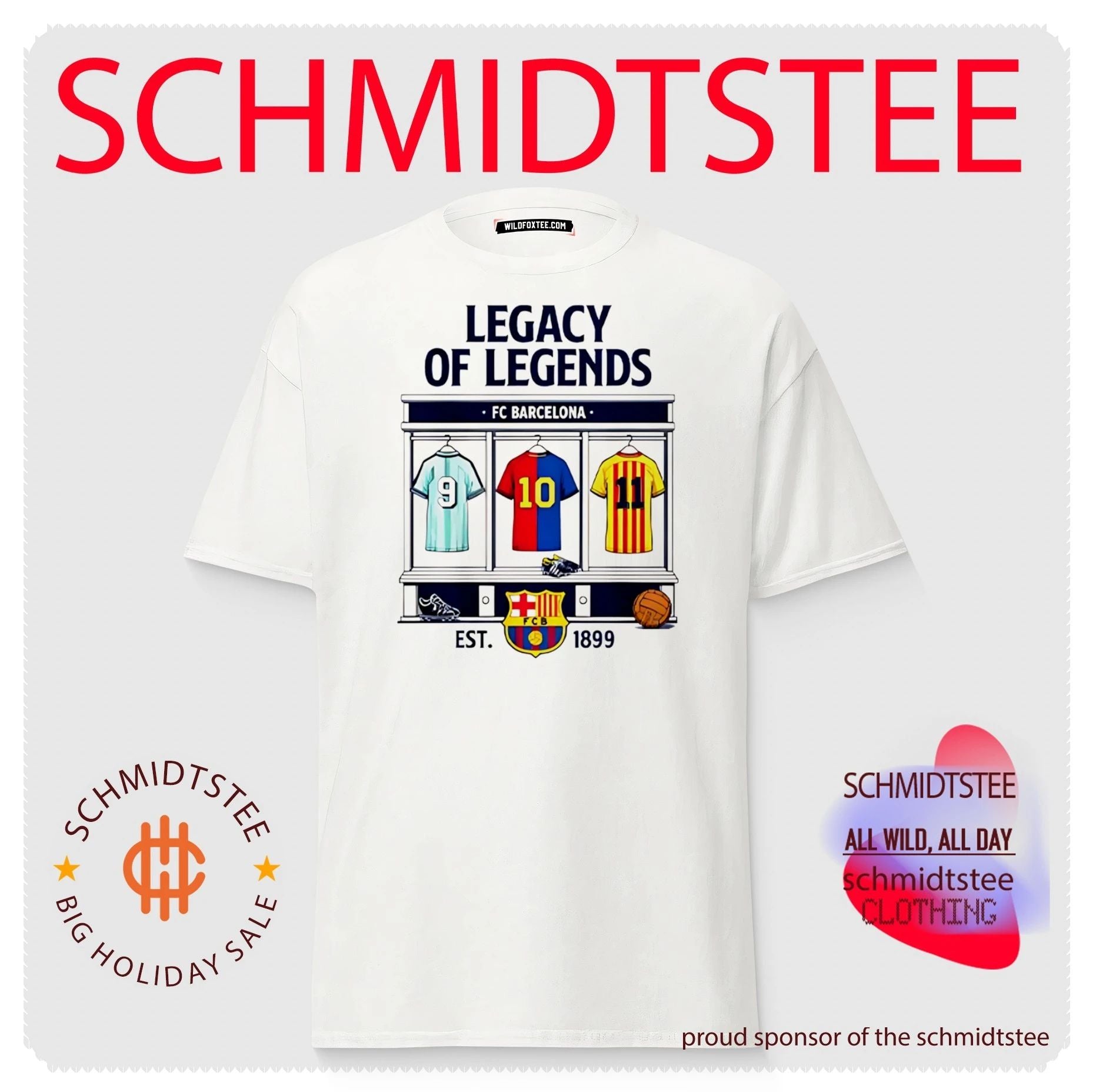 FC Barcelona Legacy Of Legends Est 1899 Shirt