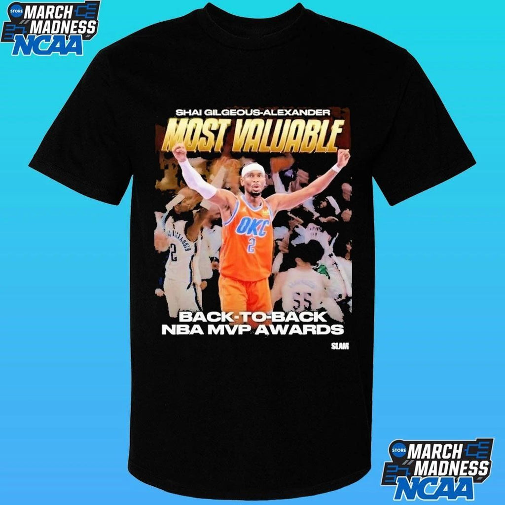 Shai Gilgeous Alexander Most Valuable Back To Back Nba Mvp Awards Shirt