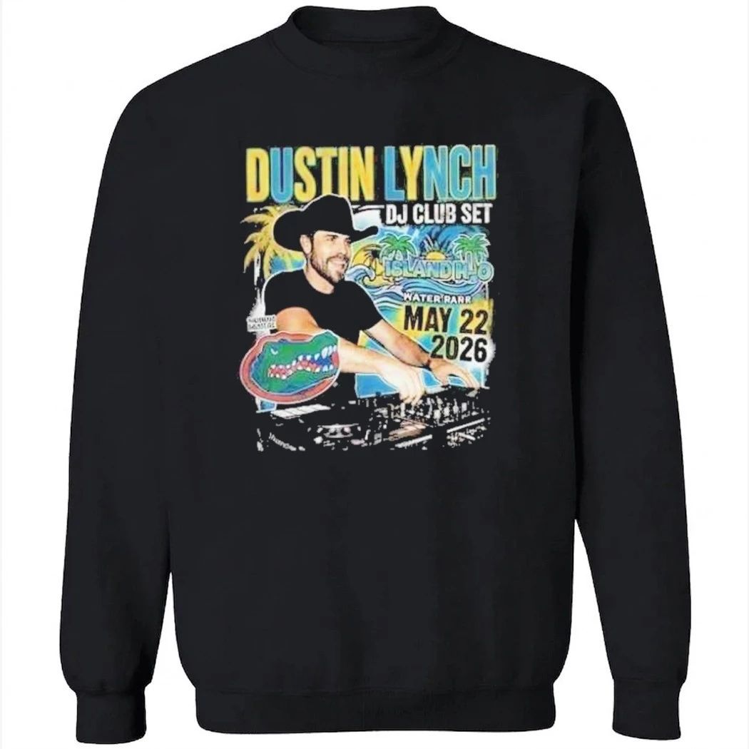 Dustin Lynch DJ Club Set May 22 2026 Island H2O Water Park Premium 90s Vintage Bootleg Country x Florida Gators NCAA Shirt